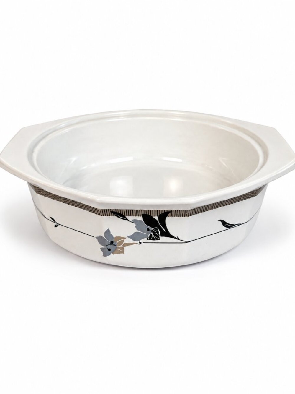 Vintage Daniel Hechter Paris Woodlily Casserole Dish No Lid - AAH08